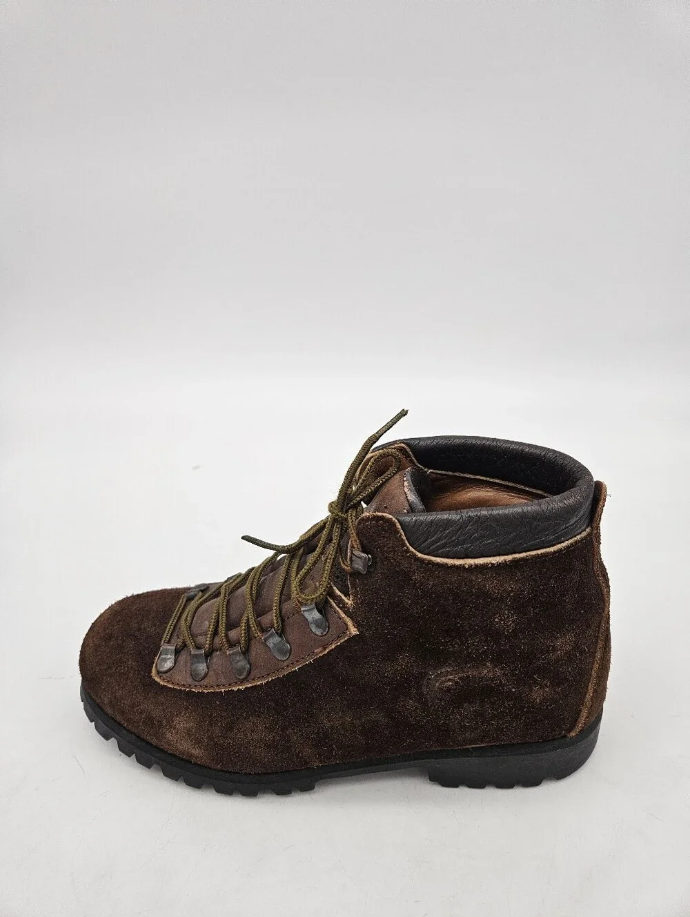 DEXTER VINTAGE MOUNTAINEER HIKING BOOTS LEATHER & SUEDE  women 6M Made in USA